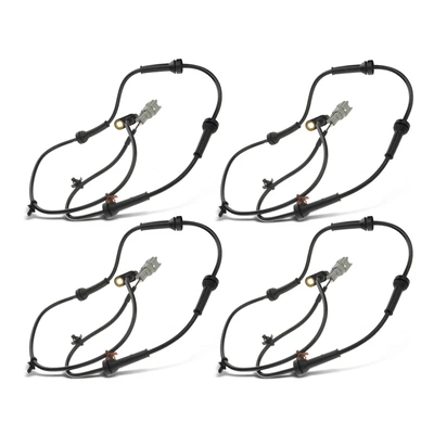 4 Pcs Front & Rear ABS Wheel Speed Sensor