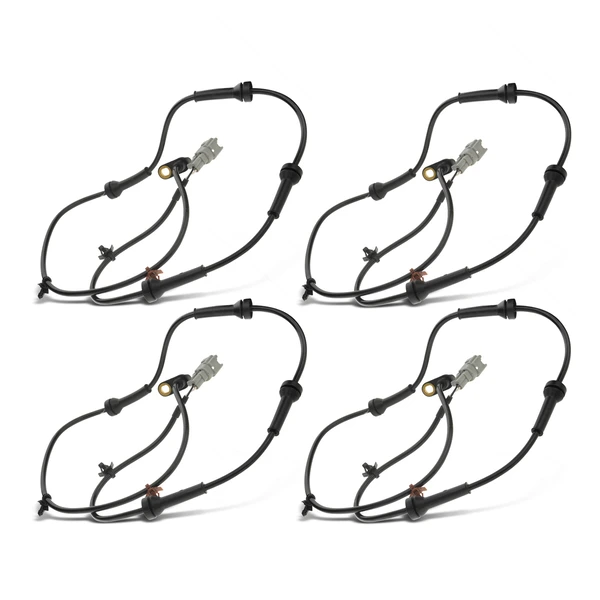 4 Pcs Front & Rear ABS Wheel Speed Sensor for Nissan X-Trail 2005-2006