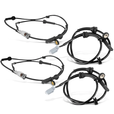 4 Pcs Front & Rear ABS Wheel Speed Sensor