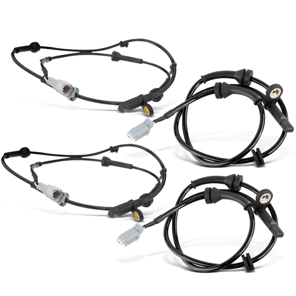 4 Pcs Front & Rear ABS Wheel Speed Sensor for Nissan Rogue 2008-2013