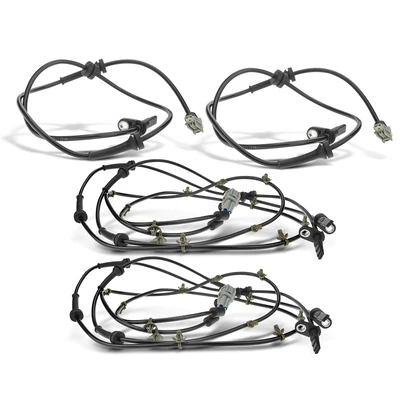 4 Pcs Front & Rear ABS Wheel Speed Sensor