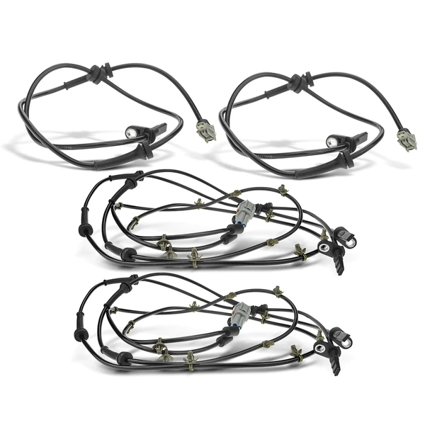 4 Pcs Front & Rear ABS Wheel Speed Sensor for 2007-2008 Nissan Altima