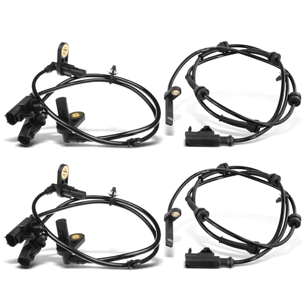 4 Pcs Front & Rear ABS Wheel Speed Sensor for 2008-2013 INFINITI G37