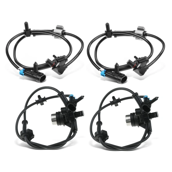 4 Pcs Front & Rear ABS Wheel Speed Sensor for 2003-2006 Cadillac Escalade EXT