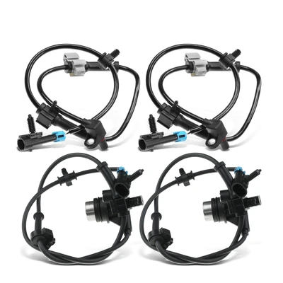 4 Pcs Front & Rear ABS Wheel Speed Sensor