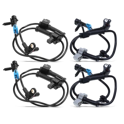 4 Pcs Front & Rear ABS Wheel Speed Sensor