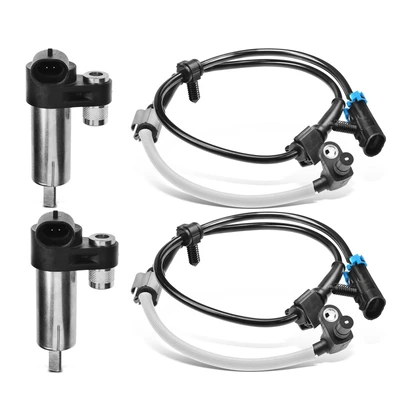 4 Pcs Front & Rear ABS Wheel Speed Sensor