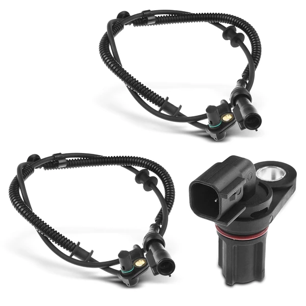 3 Pcs Front & Rear Center ABS Wheel Speed Sensor for 2005-2008 Ford F-150