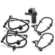 5 Pcs Front & Rear & Rear Center ABS Wheel Speed Sensor for 2002-2003 Ford Explorer