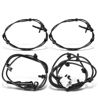 4 Pcs Front & Rear ABS Wheel Speed Sensor