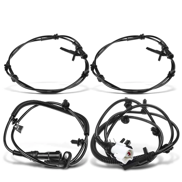 4 Pcs Front & Rear ABS Wheel Speed Sensor for 2005-2007 Ford Freestyle