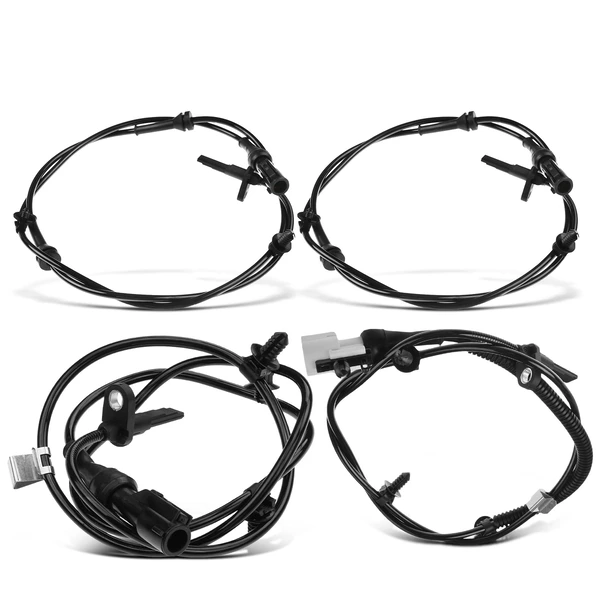 4 Pcs Front & Rear ABS Wheel Speed Sensor for 2008-2009 Mercury Sable