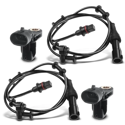 4 Pcs Front & Rear ABS Wheel Speed Sensor
