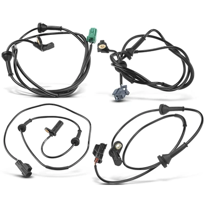 4 Pcs Front & Rear ABS Wheel Speed Sensor