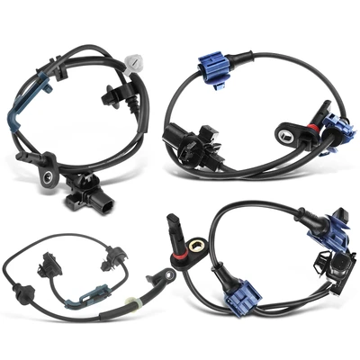 4 Pcs Front & Rear ABS Wheel Speed Sensor