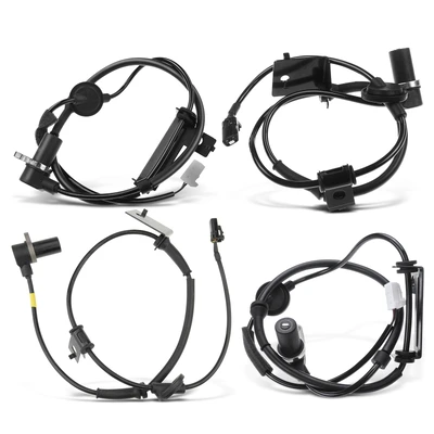 4 Pcs Front & Rear ABS Wheel Speed Sensor