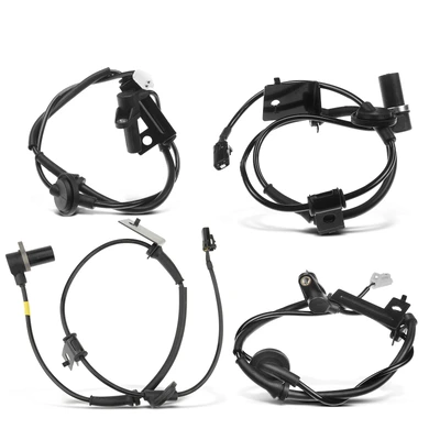 4 Pcs Front & Rear ABS Wheel Speed Sensor