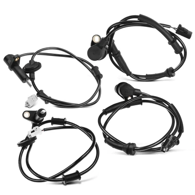 4 Pcs Front & Rear ABS Wheel Speed Sensor