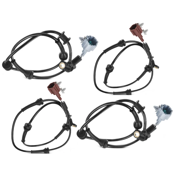 4 Pcs Front & Rear ABS Wheel Speed Sensor for Nissan Infiniti QX56 2004-2007 Armada