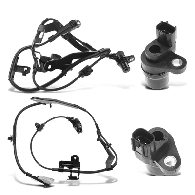 4 Pcs Front & Rear ABS Wheel Speed Sensor