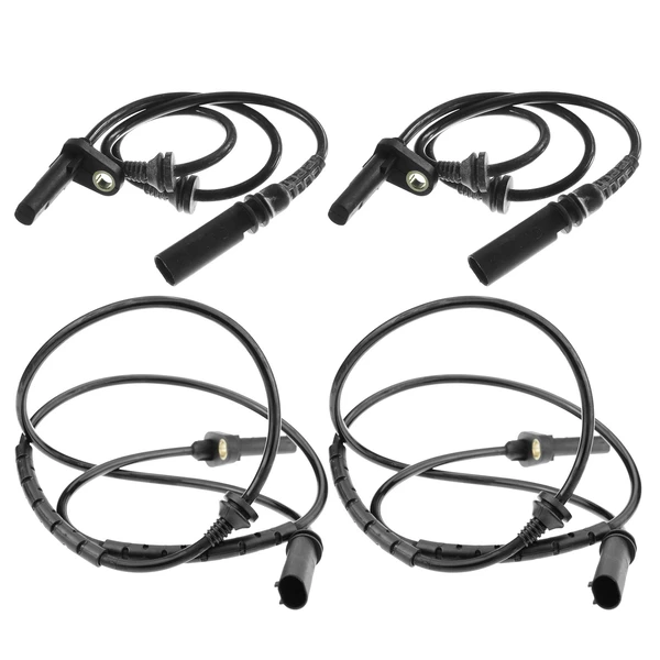 4 Pcs Front & Rear ABS Wheel Speed Sensor for BMW E70 E71 X5 07-18 X6 08-19