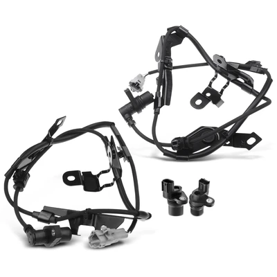 4 Pcs Front & Rear ABS Wheel Speed Sensor