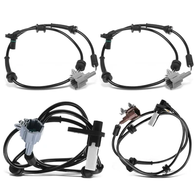 4 Pcs Front & Rear ABS Wheel Speed Sensor