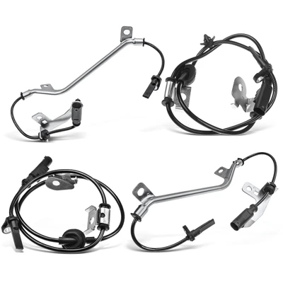 4 Pcs Front & Rear ABS Wheel Speed Sensor