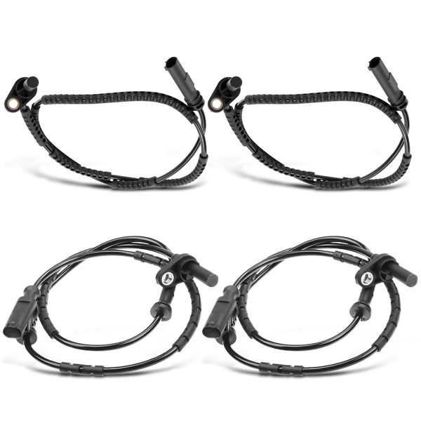 4 Pcs Front & Rear ABS Wheel Speed Sensor for BMW Z4 E89 2009-2016