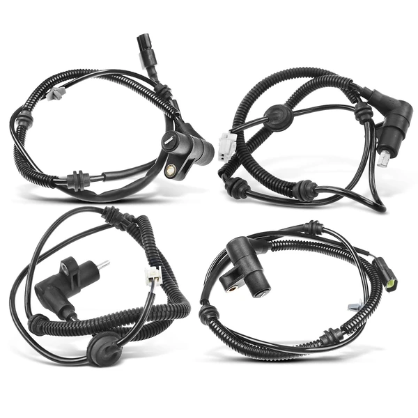 4 Pcs Front & Rear ABS Wheel Speed Sensor for Kia Rio 2003-2005 L4 1.6L