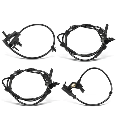 4 Pcs Front & Rear ABS Wheel Speed Sensor