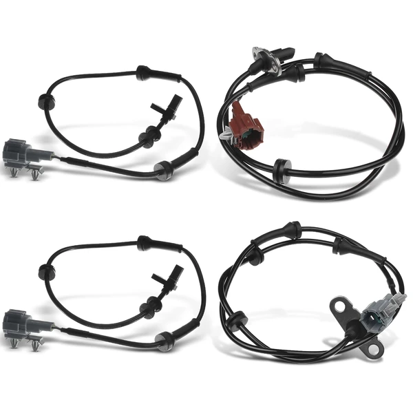 4 Pcs Front & Rear ABS Wheel Speed Sensor for 2005-2010 2012-2013 2015-2019 Nissan Frontier