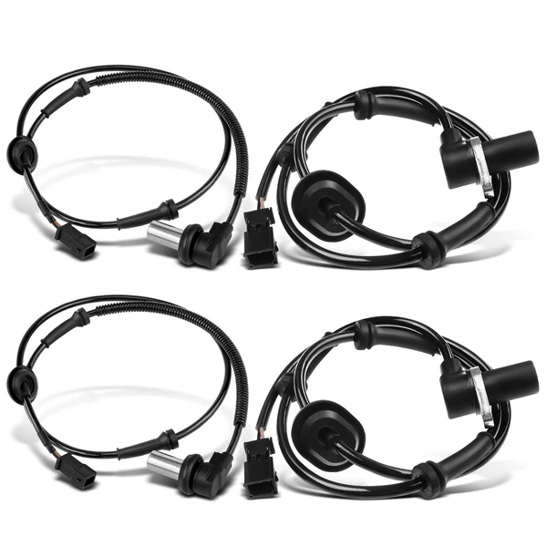 4 Pcs Front & Rear ABS Wheel Speed Sensor for Audi A4 Quattro 1999 L4 1.8L