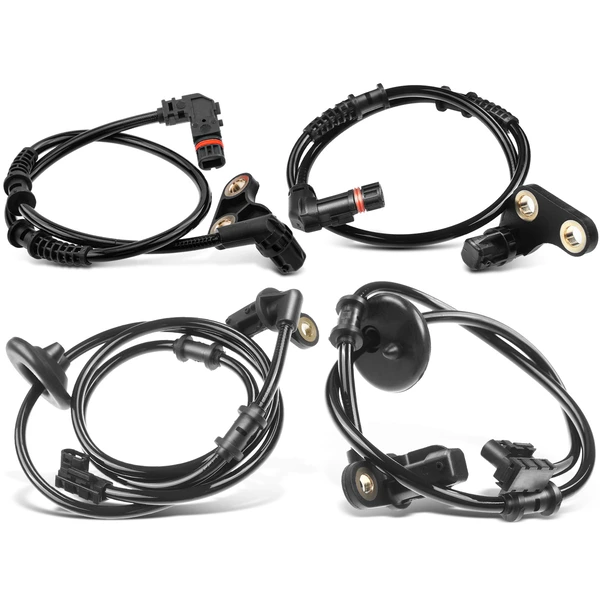 4 Pcs Front & Rear ABS Wheel Speed Sensor for Mercedes-Benz C230 2000 L4 2.3L