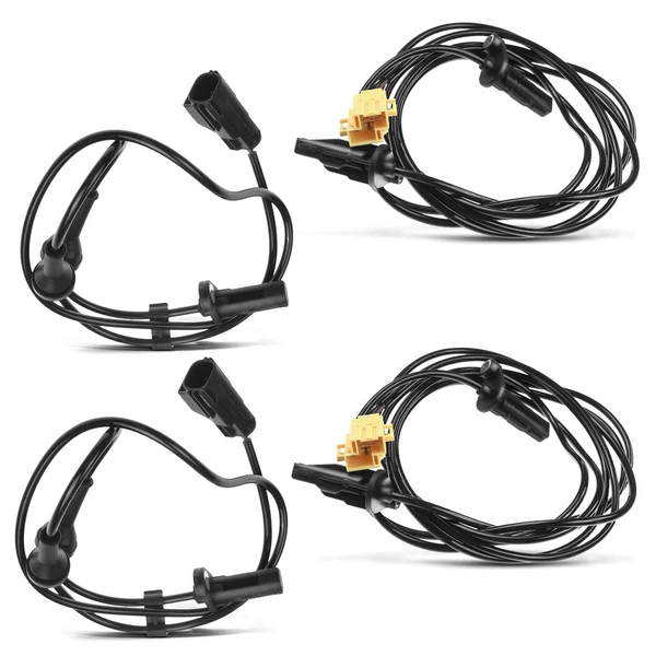 4 Pcs Front & Rear ABS Wheel Speed Sensor for 1999-2000 Volvo V70