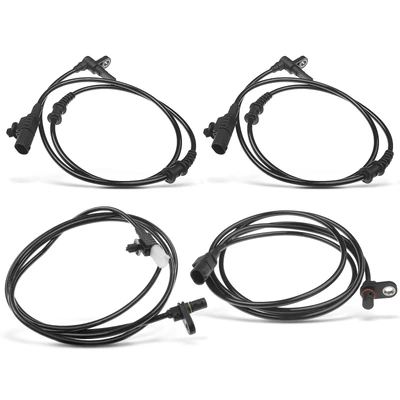 4 Pcs Front & Rear ABS Wheel Speed Sensor