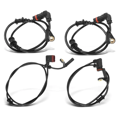 4 Pcs Front & Rear ABS Wheel Speed Sensor
