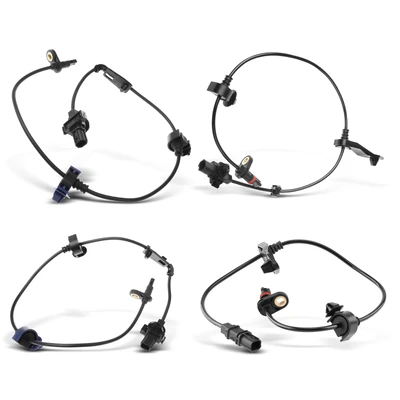 4 Pcs Front & Rear ABS Wheel Speed Sensor