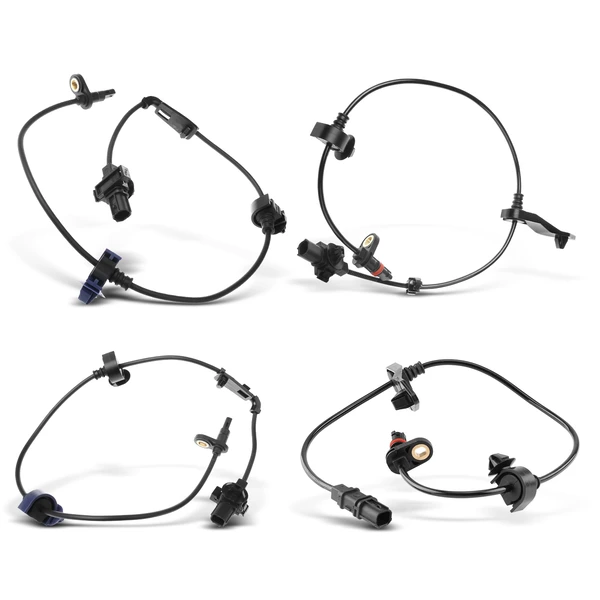4 Pcs Front & Rear ABS Wheel Speed Sensor for 2006-2009 Honda Civic
