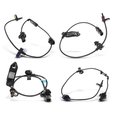 4 Pcs Front & Rear ABS Wheel Speed Sensor
