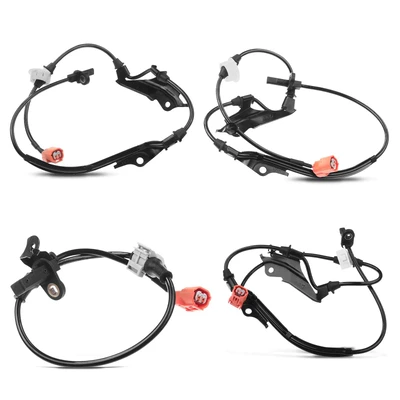 4 Pcs Front & Rear ABS Wheel Speed Sensor