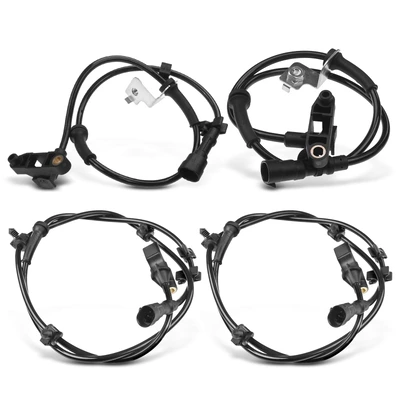 4 Pcs Front & Rear ABS Wheel Speed Sensor