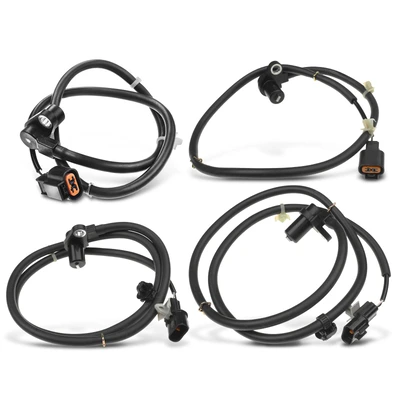 4 Pcs Front & Rear ABS Wheel Speed Sensor