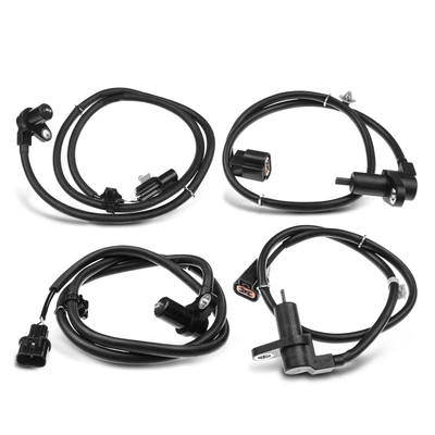 4 Pcs Front & Rear ABS Wheel Speed Sensor