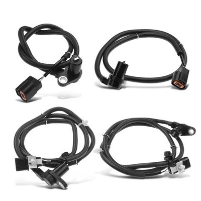 4 Pcs Front & Rear ABS Wheel Speed Sensor