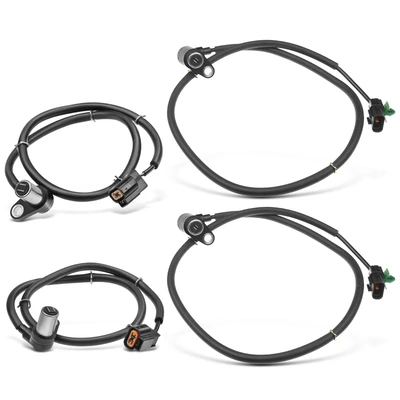 4 Pcs Front & Rear ABS Wheel Speed Sensor