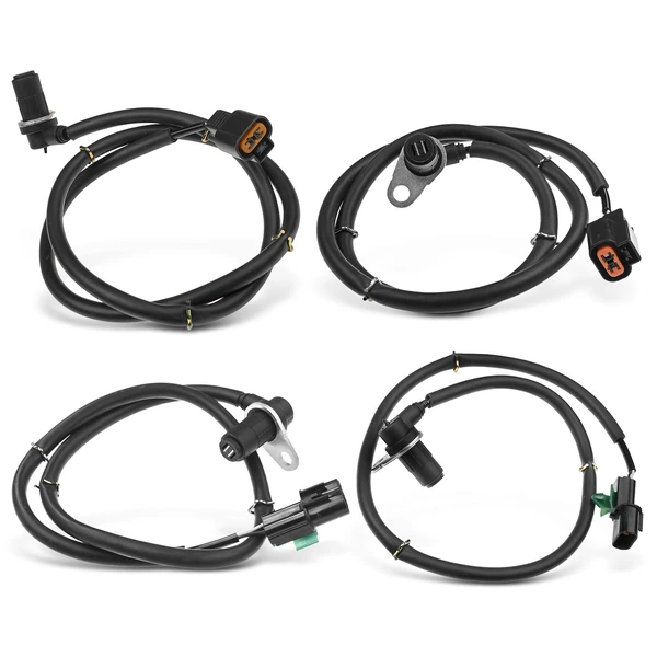 4 Pcs Front & Rear ABS Wheel Speed Sensor for 2001-2006 Mitsubishi Montero