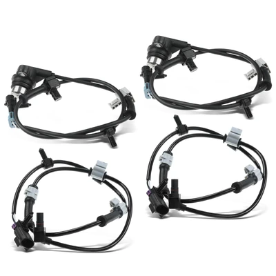 4 Pcs Front & Rear ABS Wheel Speed Sensor