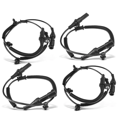 4 Pcs Front & Rear ABS Wheel Speed Sensor