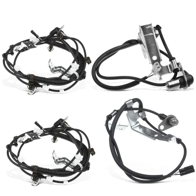 4 Pcs Front & Rear ABS Wheel Speed Sensor